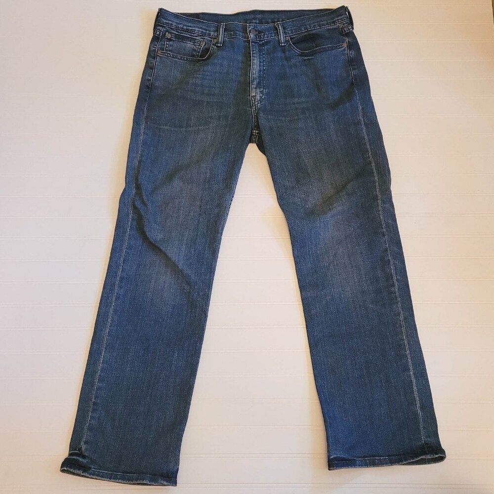 Levis 514 Jeans Mens Tag Size 36x32 Blue Denim Straight Leg Regular Fit